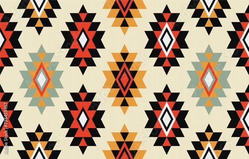 Navajo pattern native american indigenous art geometric ethnic concept tribal aztec navajo pattern maxican fabric seamless design for fabric,carpet,wallpaper,cloth,batik,quilt,craft,vector,illustrator