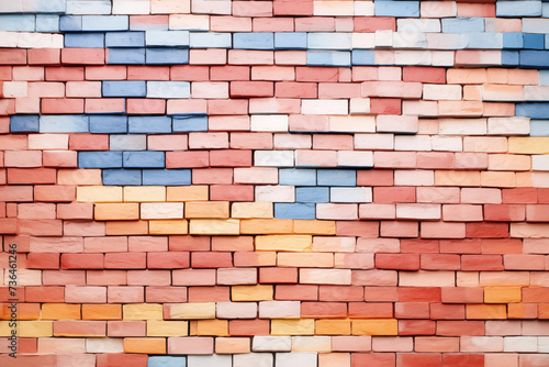 Colorful bricks wallpaper 
