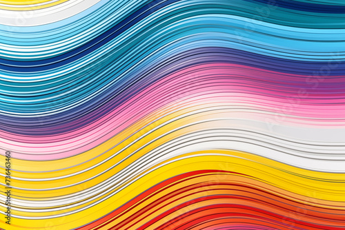 Colorful wallpaper image depicting diferent colorful shapes 