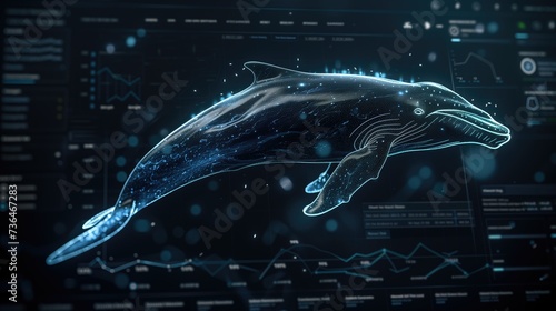 interface displaying the impact of ocean pollution on marine mammal populations