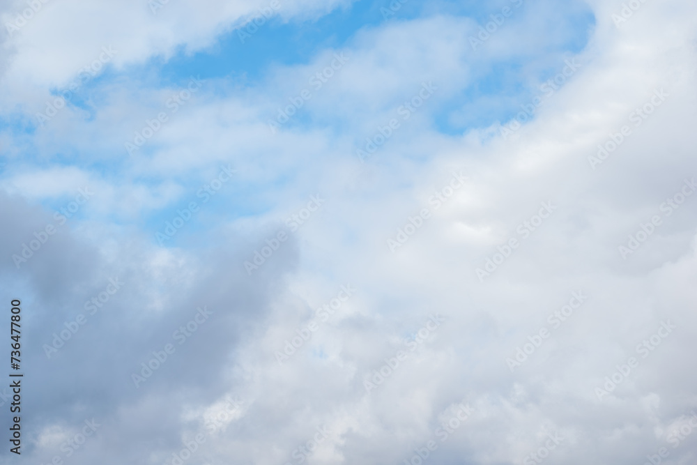 summer blue sky cloud gradient light white background.beauty bright cloud cover in the sun calm cler winter air background .spring wind