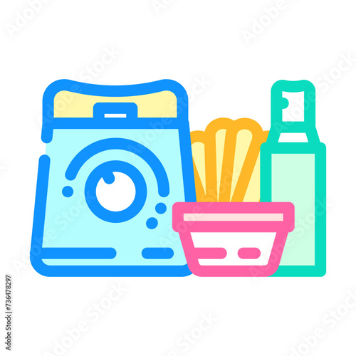 waxing kit hair salon color icon vector illustration