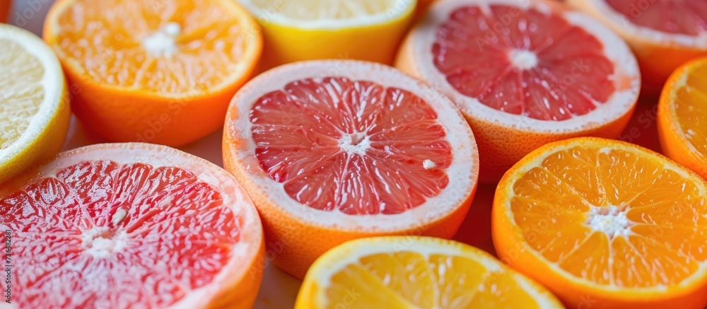 Citrus salad made with fresh grapefruit and oranges Citrus salad made with fresh grapefruit and oranges