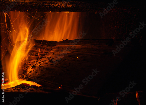 Burning stove using wood