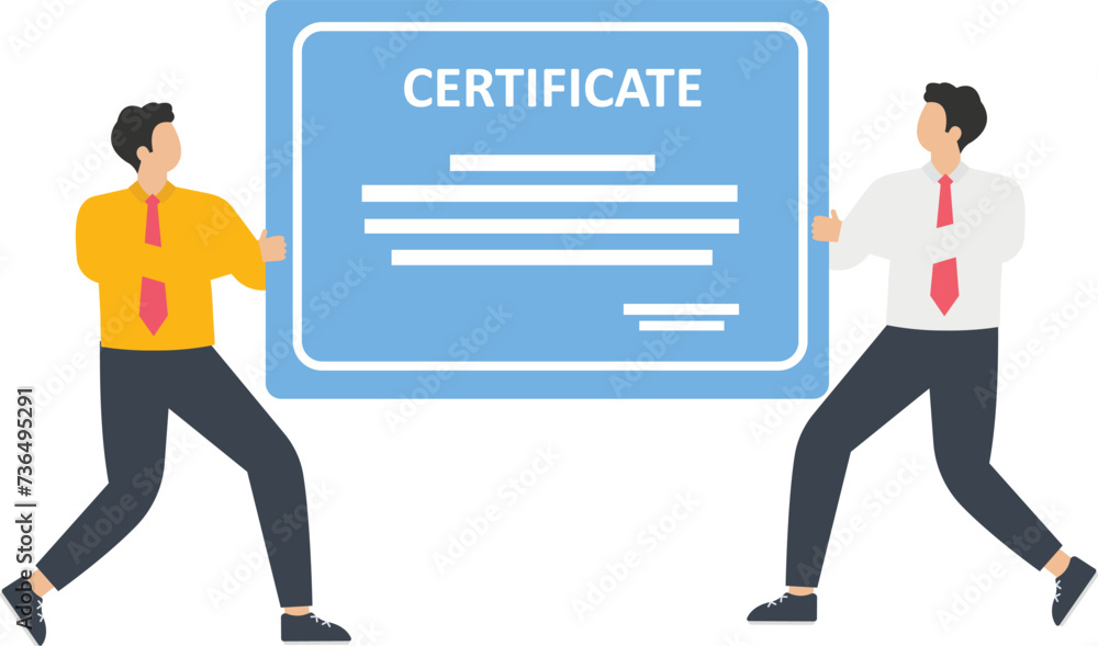 An employee receives a certificate, Documents and Receiving, Employee Certificate or Recognition, Award and Achievement Honor concept,
An employee receives a certificate, Documents and Receiving, Employee Certificate or Recognition, Award and Achievement Honor concept,