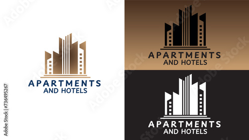 Apartments & Hotels Logo Template