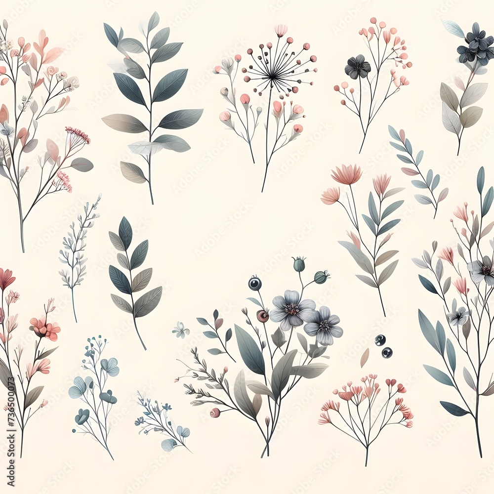 Petite Blooms in Watercolor Art