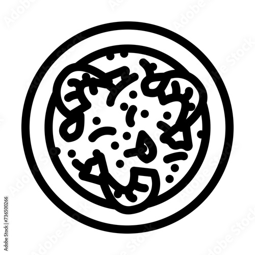 tom yum soup thai cuisine line icon vector illustration