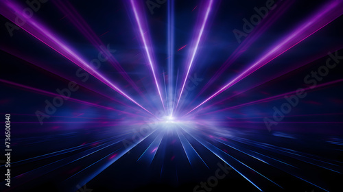3d render, abstract simple neon background, ultra violet rays, blue and pink glowing lines, cyber network data, speed of light, space, and time strings,, Image of technological light spots light effec