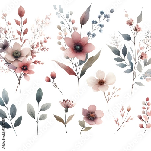 Botanical Blooms in Watercolor Art