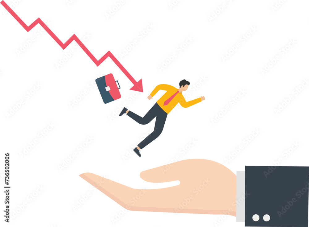 Businessman falling from stock market crash, Falling stock market or crash concept,
Businessman falling from stock market crash, Falling stock market or crash concept,
