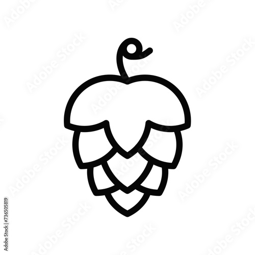 Hop cone - vector icon