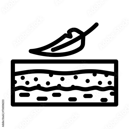 smooth skin hair salon line icon vector illustration