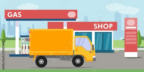 distributore di benzina, supermercato , shop e auto rifornimento - illustrazioni photo