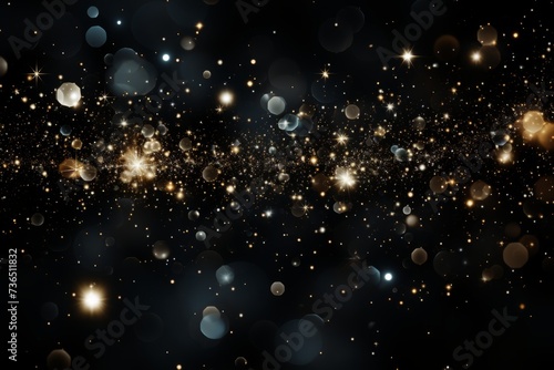 Black bokeh glitter background for special days like award shows or other glitter and glamour related events