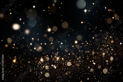 Black bokeh glitter background for special days like award shows or other glitter and glamour related events photo