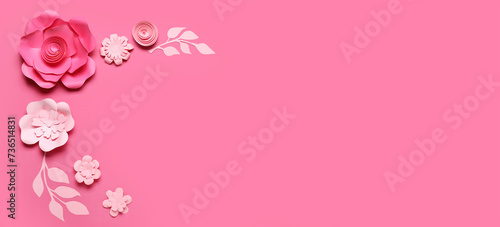 Beautiful paper flowers and...