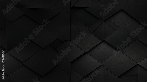 Dark black Geometric grid background Modern dark abstract texture seamless pattern