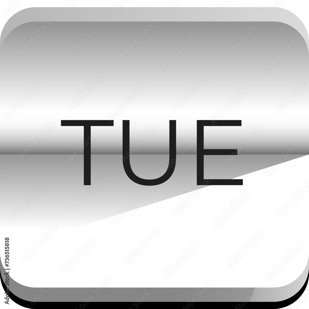 Vector simple icon calendar, 7 day of the week, Collection of calendar symbols. Vector simple icon calendar, 7 day of the week, Collection of calendar symbols.