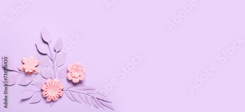 Beautiful paper flowers and...