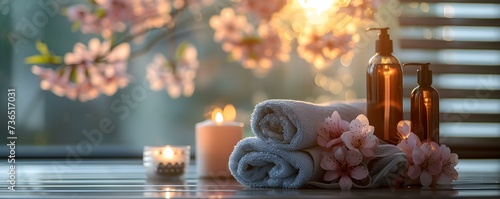 Preparing for body treatment at a beauty salon for a rejuvenating experience. Concept Body Scrub, Relaxing Massage, Hydrating Wrap, Detoxifying Treatment, Rejuvenating Facial