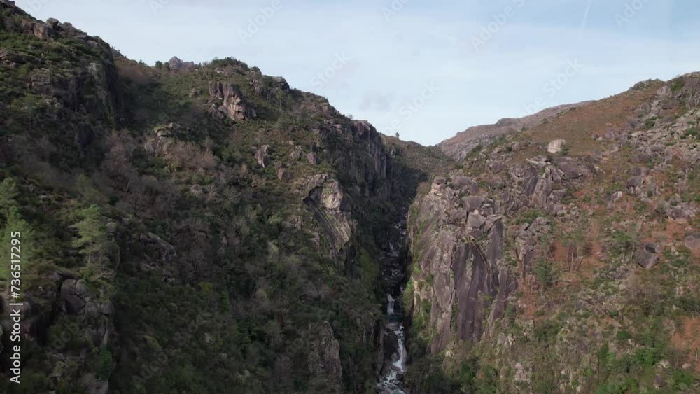 Beautiful Nature Landscape from National Park of Gerês in Portugal Aerial View Beautiful Nature Landscape from National Park of Gerês in Portugal Aerial View