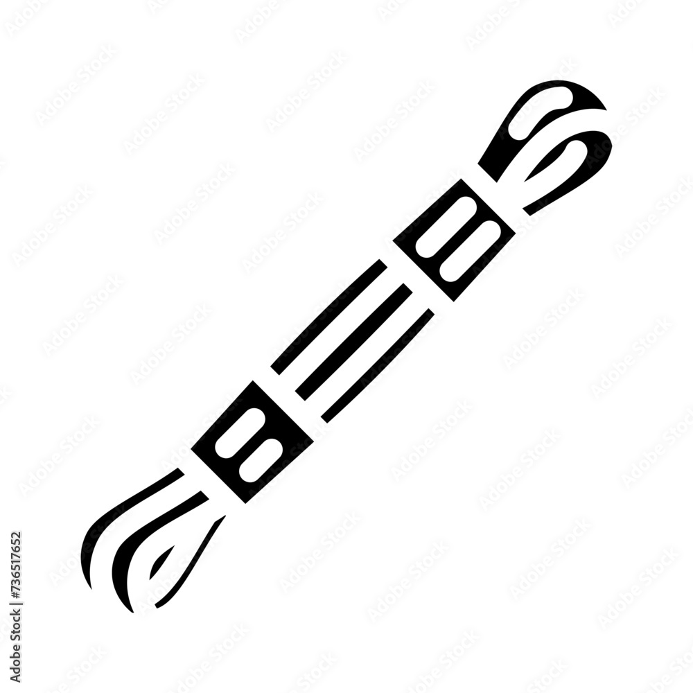 floss embroidery hobby glyph icon vector illustration floss embroidery hobby glyph icon vector illustration