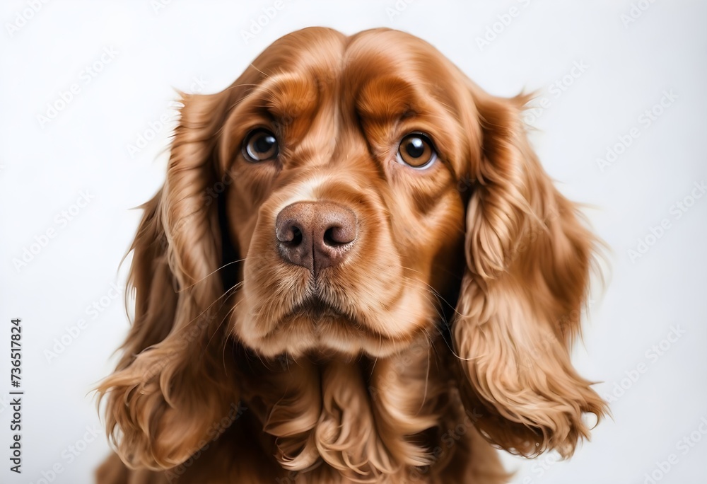 A brown Cocker Spaniel dog with long ears