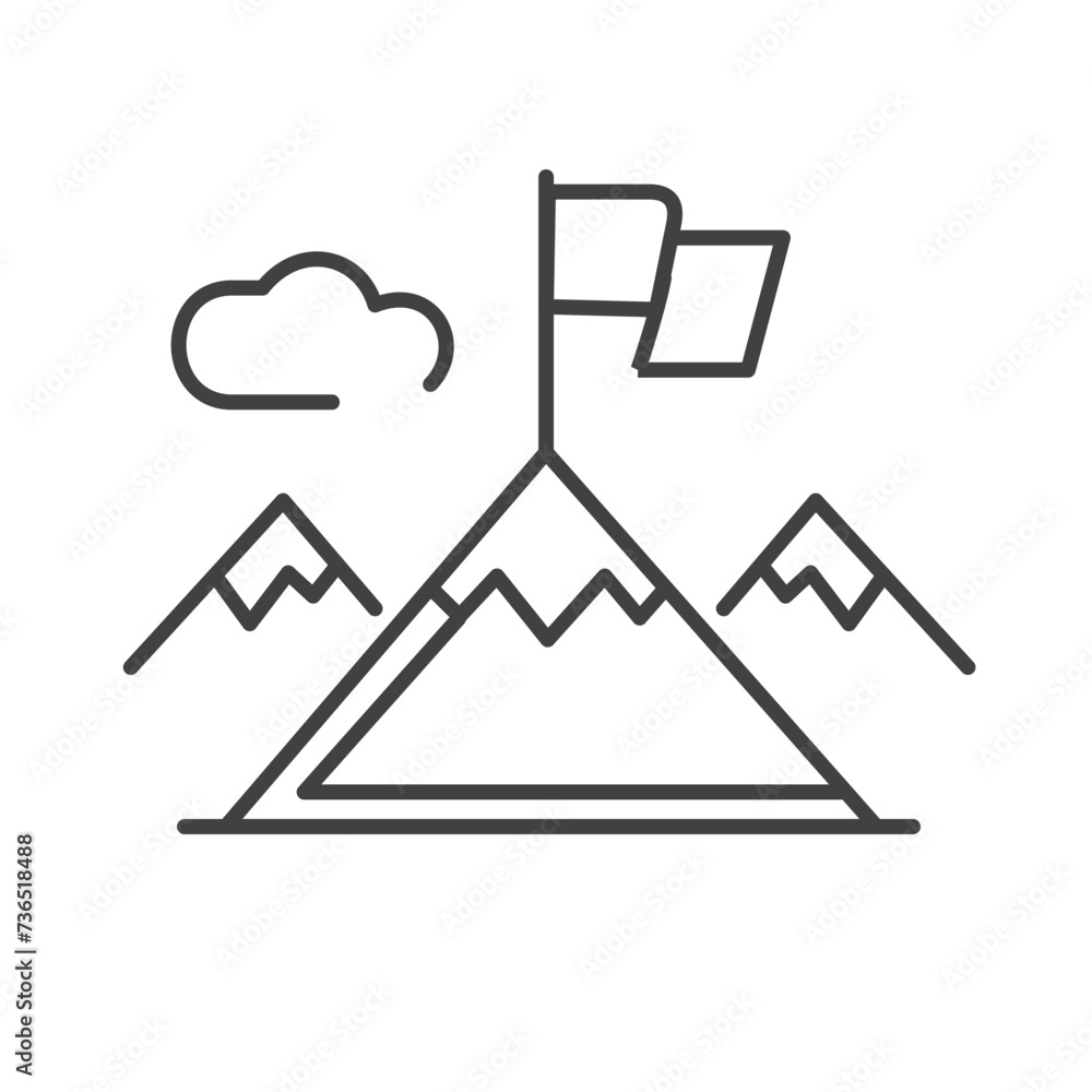 Acomplishment Victory Vector Icon design