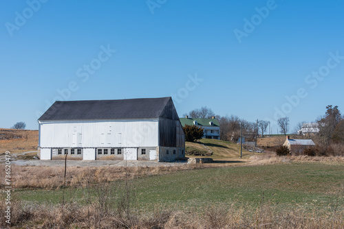 The Roulette Farm on a February Afternoon, Antietam National Battlefield, Maryland USA photo