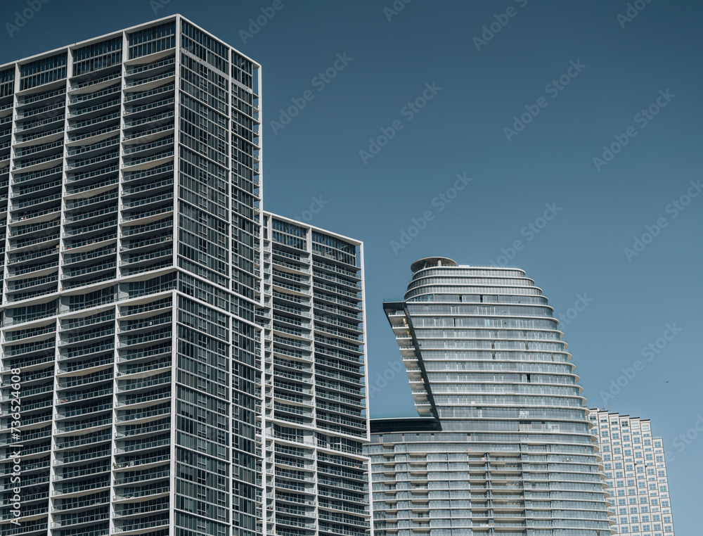 Obraz premium modern office building in the city skyscrapers Brickell miami 