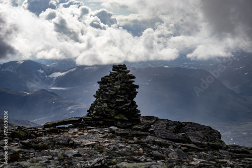 Rocky mountains in Norway. Trollheimen Mountains.