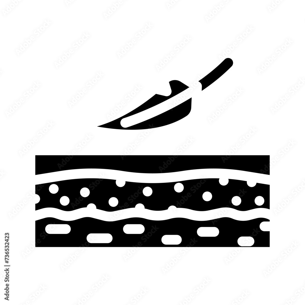 smooth skin hair salon glyph icon vector illustration smooth skin hair salon glyph icon vector illustration