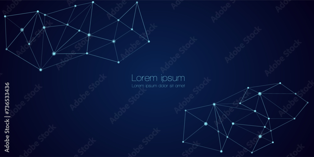 Abstract technology Network nodes, digital connection polygonal shapes, vector background. Science, technology, data structure, connected points, web. Abstract technology Network nodes, digital connection polygonal shapes, vector background. Science, technology, data structure, connected points, web.