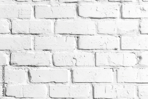 Modern white brick wall background