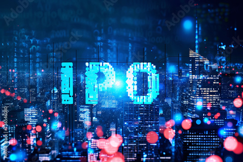 IPO concept  Initial Public Offering  stock shares background