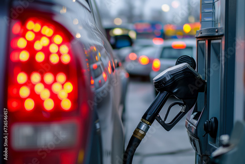 close-up of a gas pump with a high price tag