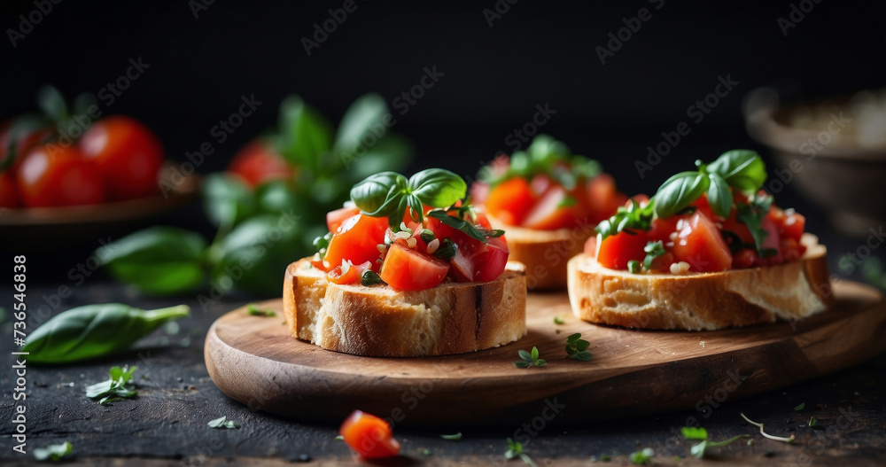 Traditional Homemade Italian Bruschetta Traditional Homemade Italian Bruschetta