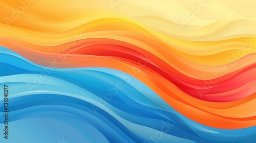 Rainbow Colored Vector Wavey Shaped Background Texture Wallpaper