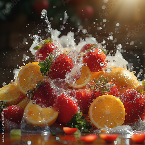 Vitality Splash  Luscious Berries and Citrus in Water healthy food