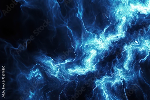 image of blue electrical wave pattern photo