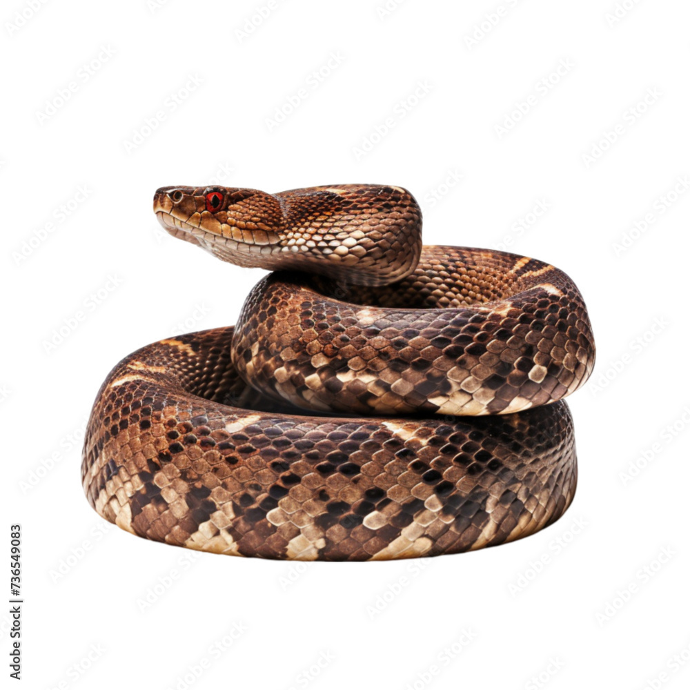 Obraz premium snake isolated on white background. With clipping path.