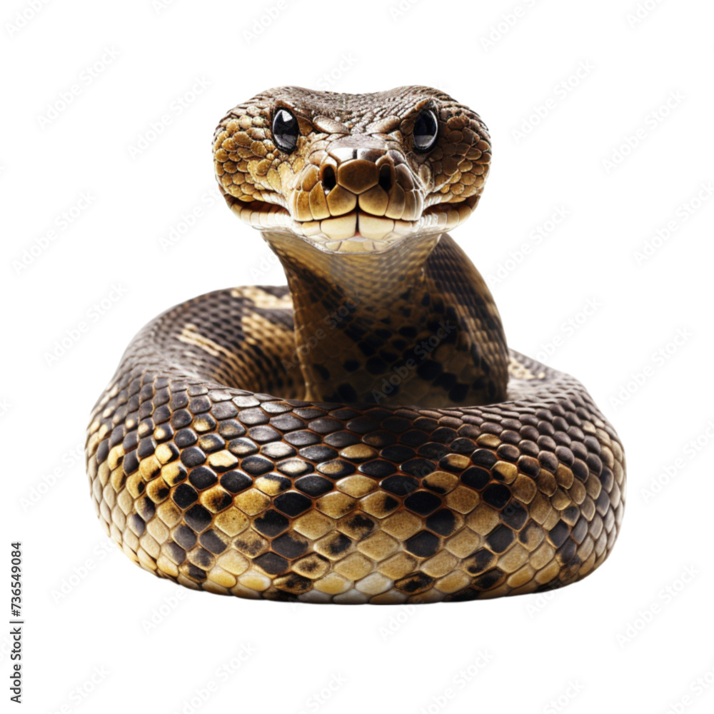 Obraz premium snake isolated on white background. With clipping path.