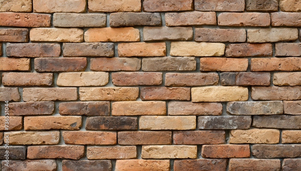 beautiful brown block brick wall seamless pattern texture background