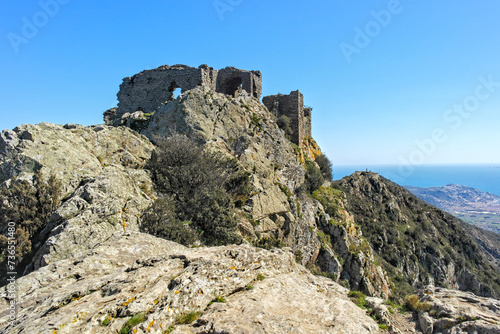 Castell de Verdera, a ruin in Catalonia photo