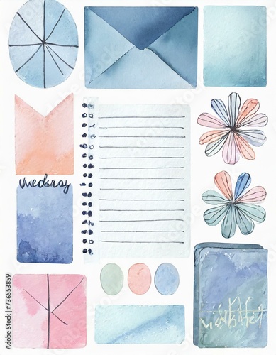 Printible Weekly, Daily Planner, Floral Planner, Colorful Planner, Planner Paper photo