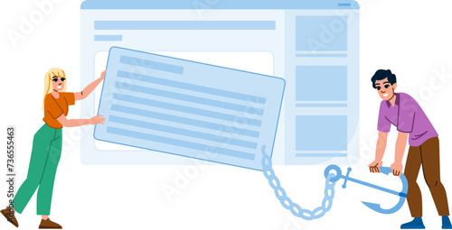 link anchor text vector