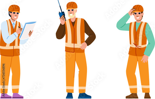 portrait foreman man vector