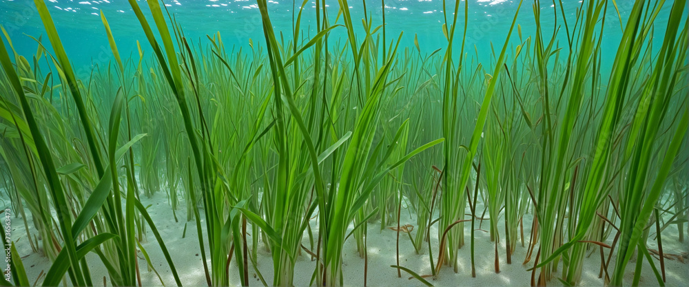 Obraz premium Seagrass in the marine environment