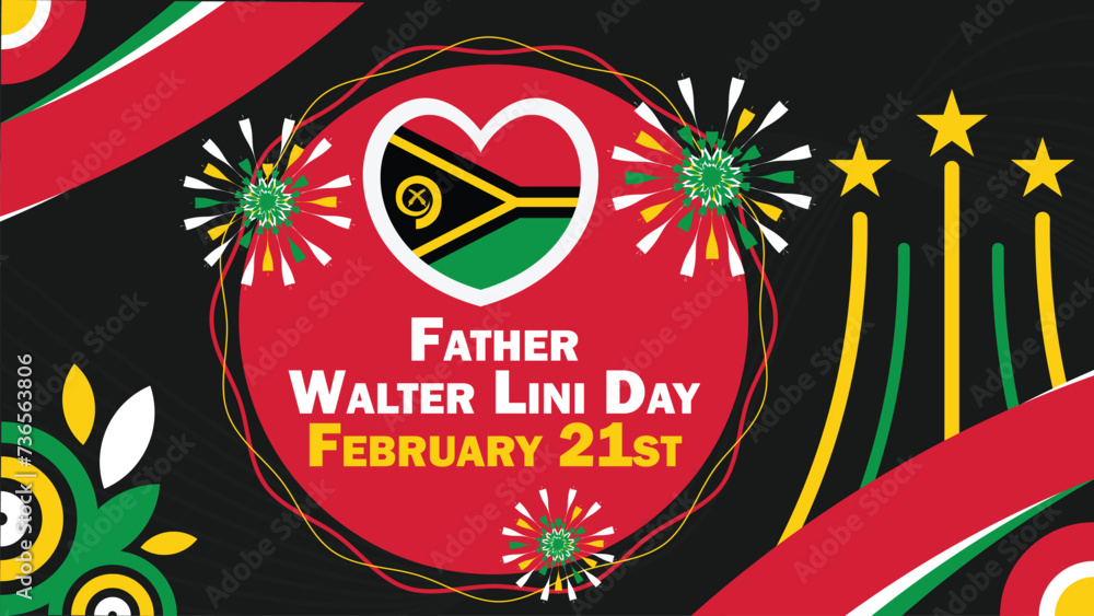 Father Walter Lini Day vector banner design. Happy Father Walter Lini Day modern minimal graphic poster illustration. Father Walter Lini Day vector banner design. Happy Father Walter Lini Day modern minimal graphic poster illustration.